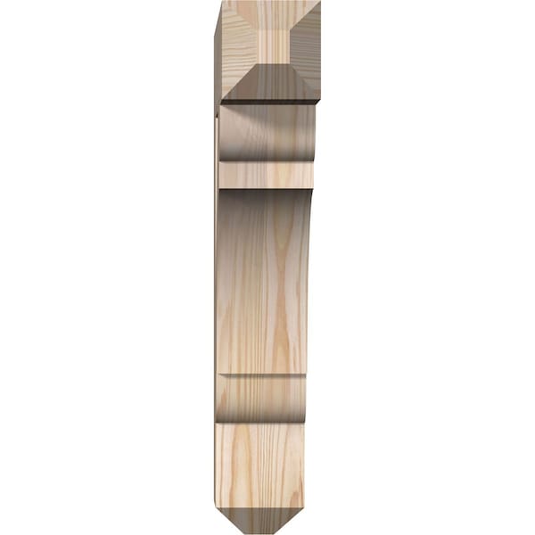 Olympic Craftsman Smooth Bracket, Douglas Fir, 3 1/2W X 16D X 20H